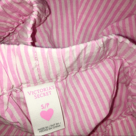 Victoria’s Secret pink striped drawstring pajamas - Picture 3 of 3